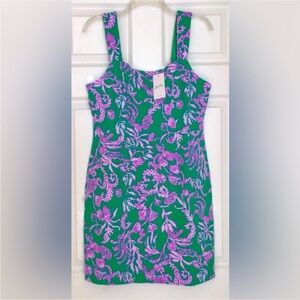Lilly Pulitzer Montrey Stretch Shift Brazillian Green Dress Salty Sandbar